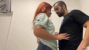 WOW! Cute Redhead Brazilian Teen Gives Creampie Fuck in School Bathroom Quickie!