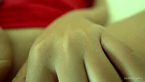 Busty Blonde Fingers Juicy Pussy Before Rough Doggy Creampie