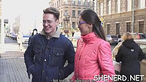 whoa this nerdy teen 18+ sucks cock like a total freak 😈🤓