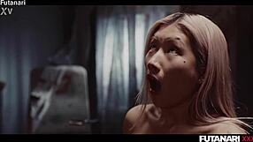 sex-crazed shemales trap girl for futanari bukkake anal threesome creampie