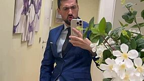 dude hot daddy jerks monster cock outdoors busts jizz in toilet