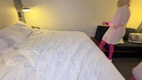 desperate big booty step sisters luna lark and adaline star strip and spread for free stay