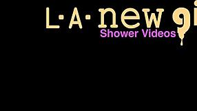 Elegant Blonde Model Relaxes in Luxurious Sensual Bath