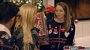 I used a dildo first then angel and I fucked kenzie reeves on christmas night
