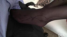Big booty Angelik Duval grinds feet on cock before intense fetish fuck