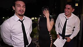 whoa wild 3some double vag with 18yo tattoo slut acadia hell got me wrecked umm