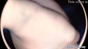 huge dick stretches giant pussy pov through spying eyes as she squirts