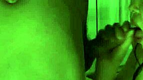 japanese saki sudou uses massive boobs for oral pleasure