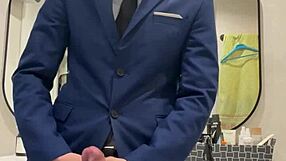 dude hot daddy jerks monster cock outdoors busts jizz in toilet