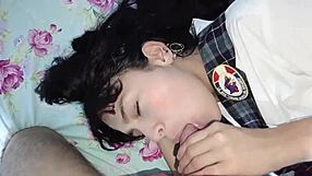 Peruvian teen dresses as schoolgirl boyfriend PUNISHES her with THICK HARD cock swelling fat