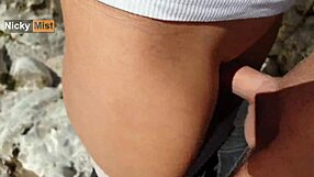 Horny Rush Cumming in Panties Before Mountains Trip