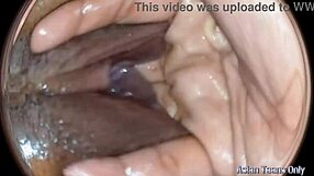 huge dick stretches giant pussy pov through spying eyes as she squirts