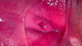 pink shaved pussy closeup 275 days post-virginity loss, ready for licking?