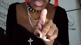 Goth Dominatrix's Natural Tits and Heels Drain Your Balls in Raunchy Tease!