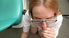 Doctor Sucks Cock Then Takes Anal Cumshot Facial Explosion!