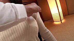 beautiful busty japanese milf neighbor seduces with her huge natural tits