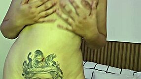 damn ripped lingerie on short hair latina brunette leads to shaved pussy striptease pov masturbation!