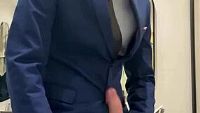 dude hot daddy jerks monster cock outdoors busts jizz in toilet