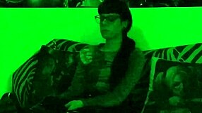 beth kinky goth domina lights up a cigarette in green light hd pt1