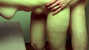 his huge cock pounds me hard against the wall till i cum