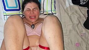 her white blonde girlfriend's tight ass gets punished hard by my relentless pounding