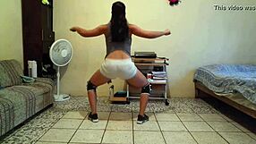 Watch this Mexican milf teen twerk her curves wildly!