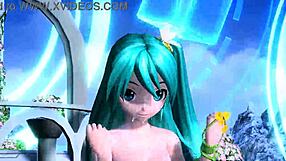 hatsune miku's nude mod reveals big tits ass goddess body fully
