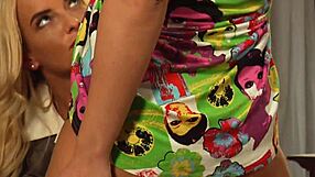 Sexy Lesbian Slave's Pussy Fingered by Horny Mistress