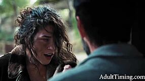 Homeless dumpster diver facefucks latina wife rough then impregnates