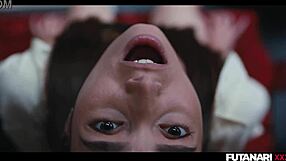 girls trip shocks with shelena's futa cock bursting from agatha vega's shemale ghost