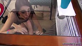 Perverted teen sucks stepbro banana before anal first time