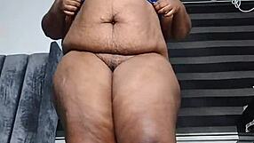 Fat Belly Ebony Mara Exotic Stands For Dripping Squirting ORGASM In Homemade Masturbation Full Video