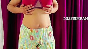 misssimran's milky natural boobs get teased and squeezed up close