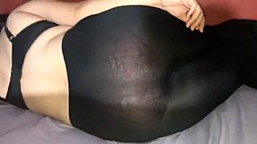 doña marys latina milf ass in tight leggings tempts me during yoga rest at my house