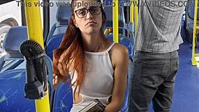 hey girl feel this hard cock rubbing your ass on the bus