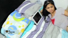 stepsister seduces viagra-fueled stepbro into hardcore pounding