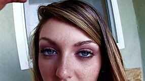 staci silverstone 19yo gags on huge cock pov blowjob swallows massive load!!