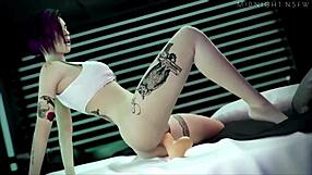 cyberpunk 2077 pmv has these emo lesbians grinding hard 🔥💦