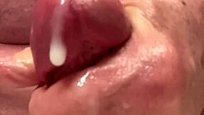 wanna see this 65 year old stroke slow then explode with cum