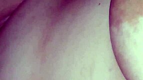 i slam my huge cock into her giant busty tits nonstop