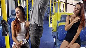 hey girl feel this hard cock rubbing your ass on the bus