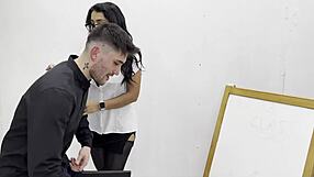 Yasmina khan fucks student senseless! Big ass shakes hugely