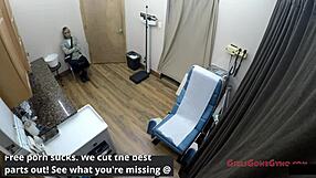 Do nurses in latex gloves and skirts really care about patients while spreading shaved pussies backstage?