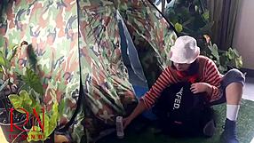 i watched nudist lady hook up with stranger in camp nature