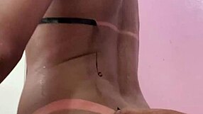 Shemale's Thrilling Post-Tan Machine Tease Ignites Desire