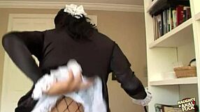 thick latina maid takes horny boss cock deep in fat ass!