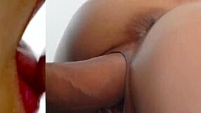 Stepsis bent over taking my huge cock doggystyle cum closeup right?