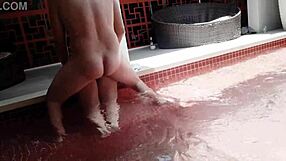 Hot Blonde Cousin Bareback Bent Over Poolside Big Ass Doggystyle Pounding