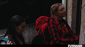 girls trip shocks with shelena's futa cock bursting from agatha vega's shemale ghost