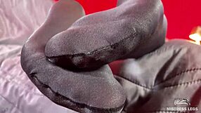 imagine my nylon feet rubbing so close to your horny face!